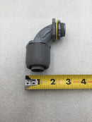 Arlington NMLT907 3/4" SNAP2IT Push On Liquid Tight 90 Degree Elbow FNMC-B