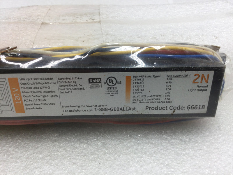 GE Lighting UltraMax Proline Electronic Ballast, 120/277 Volt Instant Start Ballast High Power Ballast Factor Ballast For Fluorescent Light 2 Or 1 Lamp T8 GE Lighting UltraMax Proline Electronic Ballast, 120/277 Volt Instant Start Ballast High Power Ballast Factor Ballast For Fluorescent Light 2 Or 1 Lamp T8