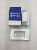 ELEGRP DM19-WH Toggle Dimmer Switch for Dimmable LED, CFL & Incandescent Bulbs 120 VAC up to 600 Watts