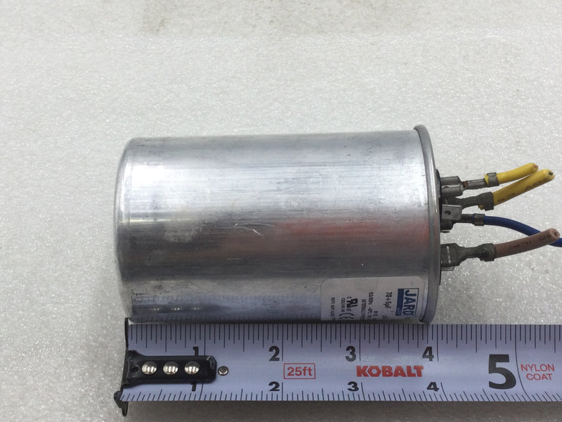 Jard 12823 70+5uf +/-6% 440/370VAC 50/60hz Capacitor