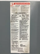 Square D QOM2-2225NRB 225 Amp 120/240V Disconnect Cover 24" x 8 3/4"