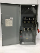 General Electric TH4324 200A 240V Fusible Heavy Duty Safety Switch 31 5/8" x 13"
