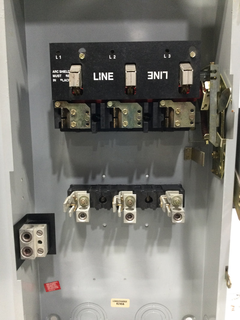 General Electric TH4324 200A 240V Fusible Heavy Duty Safety Switch 31 5/8" x 13"