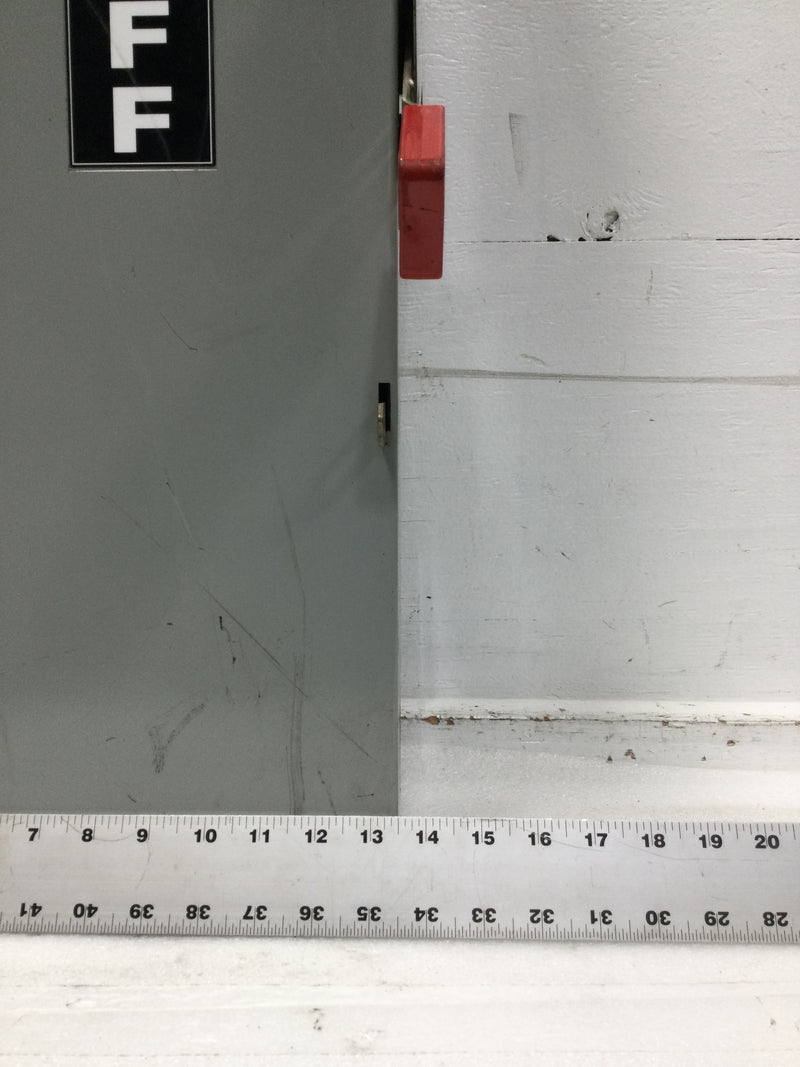 General Electric TH4324 200A 240V Fusible Heavy Duty Safety Switch 31 5/8" x 13"