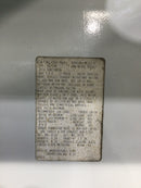 Landis & Gyr 9804-8722 200 Amp 3 Phase 600V 7 Jaw Meter Can 34 x 20 1/2"