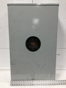 Landis & Gyr 9804-8722 200 Amp 3 Phase 600V 7 Jaw Meter Can 34 x 20 1/2"