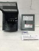 Square D QO612L100RB 100 Amp 6 Space 120/240V Enclosure 13 1/2" x 9 1/8"