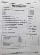 LEA International GB300S-120/208-3Y-DS 50/60Hz 120/208V Surge Suppression