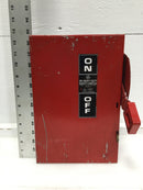 General Electric TH3361 30 Amp 3 Space 600V Fusible Safety Switch 12 5/8" x 9"