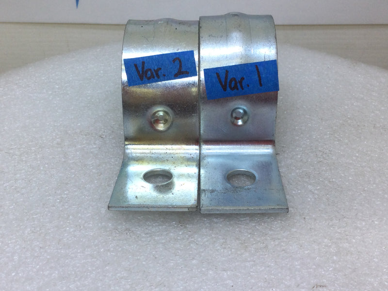 2" 1-Hole Ridged Conduit Strap Thin Wall Steel 2-TW