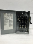 Eaton/Cutler-Hammer DG322NGB 60 Amp 240V Fusible Disconnect 14 1/4" x 9"