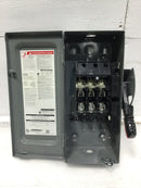 Square D H321N 30 Amp 240V Fusible Safety Switch Enclosure 14 1/2" x 7 1/2"