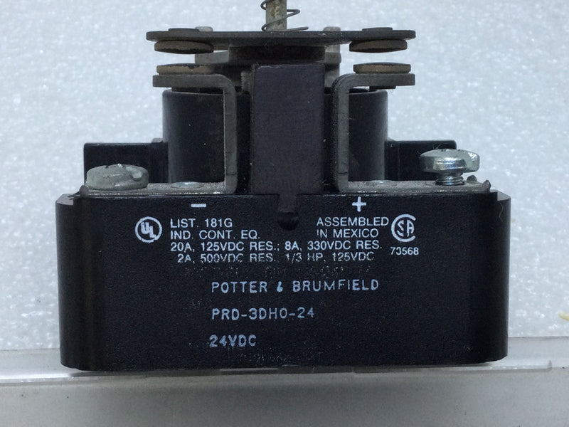 Potter & Brumfield PRD-3DH0-24 Relay 20 Amp 101-150VDC