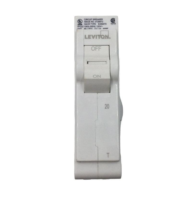 Leviton LB120-T 20 Amp 1 Pole 120/240V Thermal Magnetic Branch Circuit Breaker
