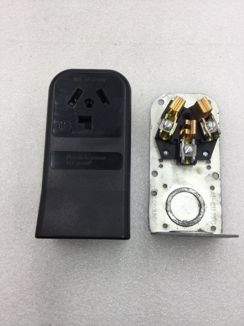 Pass & Seymour 388 Surface Mount Dryer Receptacle 30 Amp 125/250 VAC Nema 10-30R Rated