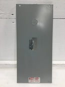 GE General Electric TE100F/S 100 Amp 600V Disconnect Dead Front 17" x 7 7/8"