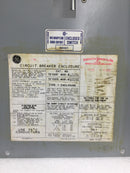 GE General Electric TE100F/S 100 Amp 600V Disconnect Dead Front 17" x 7 7/8"