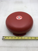W.L. Jenkins 4025 120 VAC 10" Outdoor Rated Fire Alarm Bell in Red