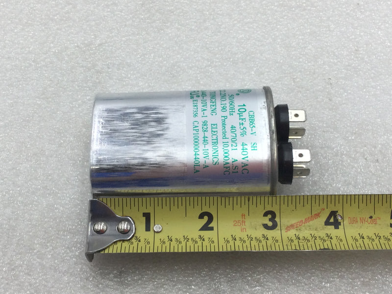 Tongfeng CA440-10VA-1 10MFD +/-5% 440V 50/60Hz Capacitor