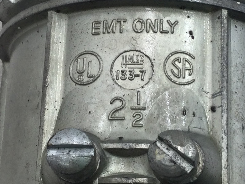 Halex 133-7 2 1/2" EMT Only Compression Connector Fitting