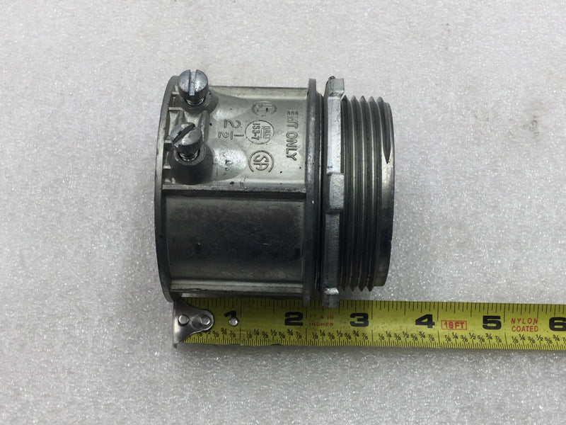 Halex 133-7 2 1/2" EMT Only Compression Connector Fitting