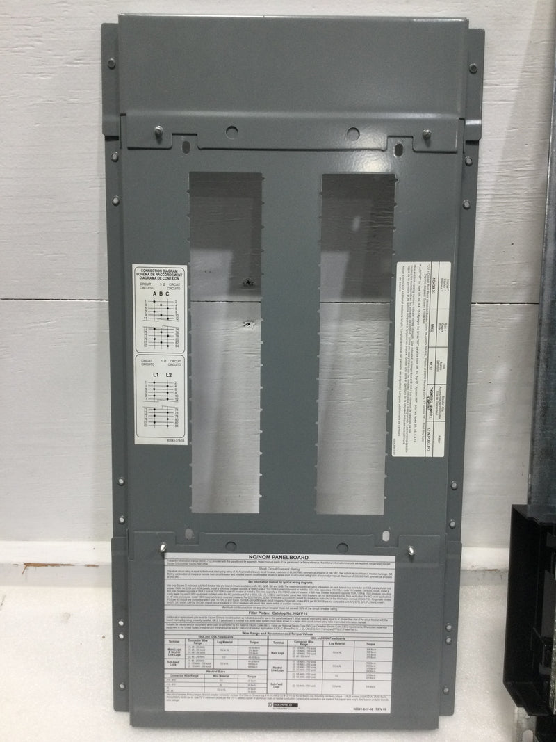 Square D NQ430L2C 225 Amp 30 Space 240V Interior Panelboard 27 3/4" x 12 3/4"