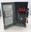 Eaton DH261URK 30 Amp 2 Pole 1 Phase 600V Non-Fused Heavy Duty Safety Switch