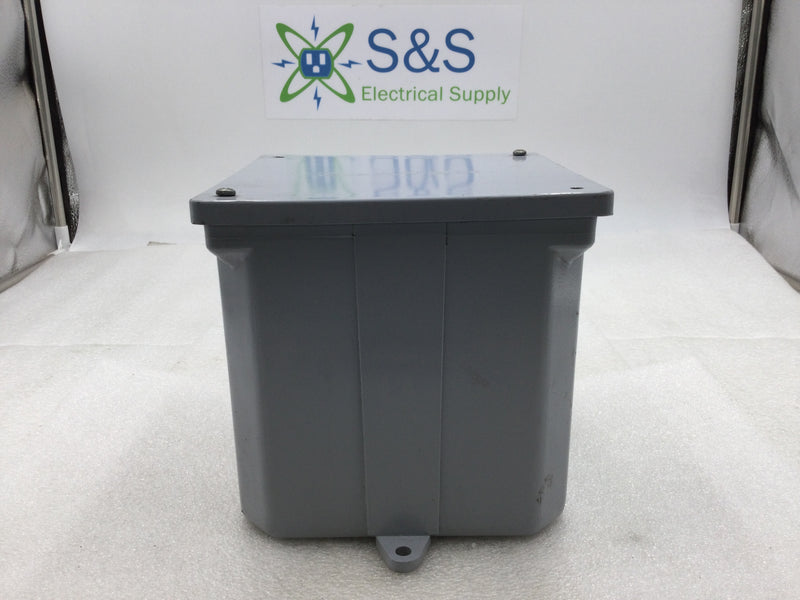 Cantex 5133711 6" x 6" x 6" PVC Junction Box Nema 4X with Screw Top Cover