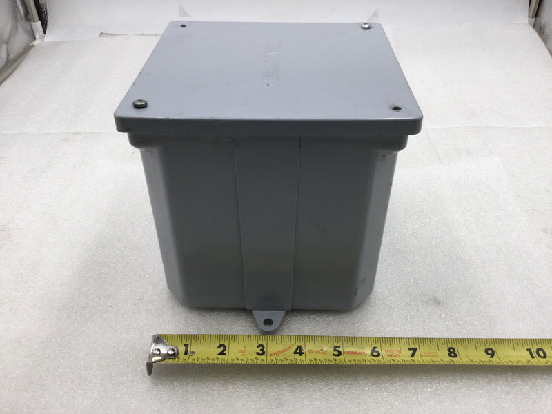 Cantex 5133711 6" x 6" x 6" PVC Junction Box Nema 4X with Screw Top Cover