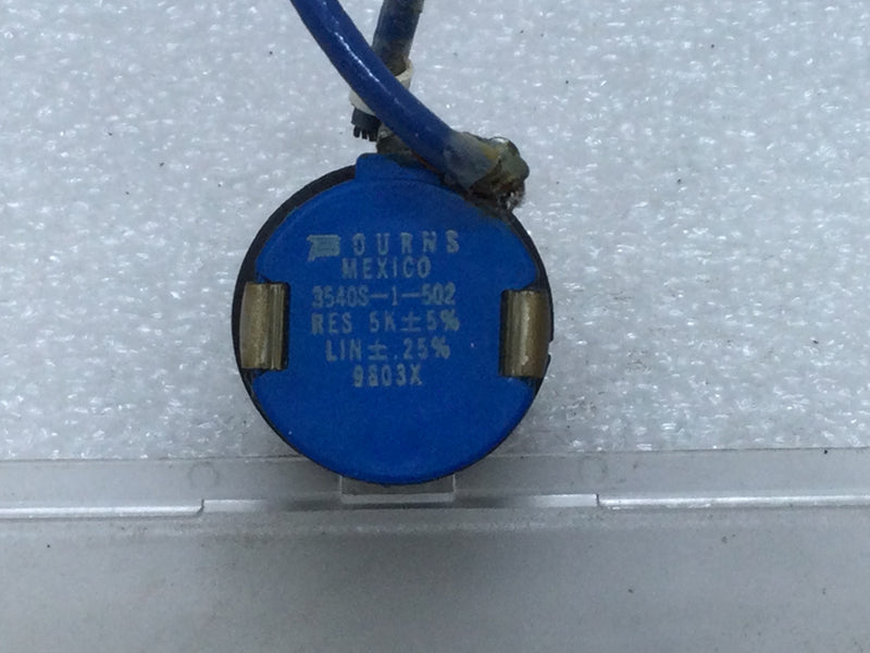 Bourns 3540S-1-502 Wire Round Precise Reducer 10:1 Potentiometer Res5K +_ 5% LIN +_.25%