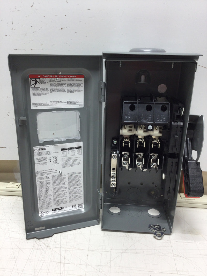 Square D VH321NRB 30 Amp Heavy Duty VisiPac Fusible Safety Switch 3 Phase 240 VAC in Nema 3R Enclosure