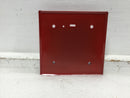 Federal Signal SFL-R Semi-Flush Mounting Plate in Red 6" X 6"