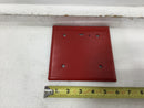 Federal Signal SFL-R Semi-Flush Mounting Plate in Red 6" X 6"