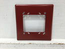 Federal Signal SF-R Semi-Flush Mounting Plate in Red 6" X 6"