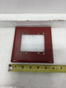 Federal Signal SF-R Semi-Flush Mounting Plate in Red 6" X 6"