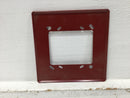 Federal Signal SF-R Semi-Flush Mounting Plate in Red 6" X 6"