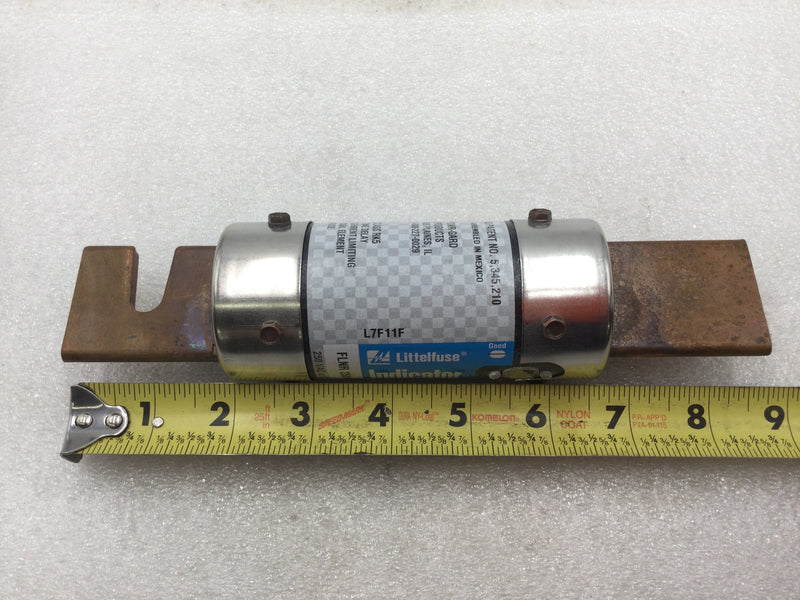 Littelfuse FLNR-250-ID 250 Amp 250V Time Delay Fuse w/ Indicator - Aluminum Cap