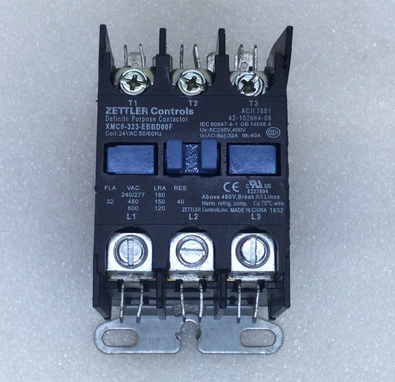 Zettler Controls XMC0-323-EBBD00F 40 Amp 3 Pole 600V Contactor Coil