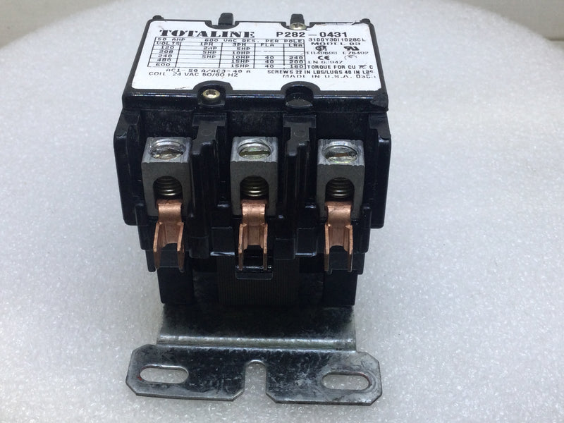Totaline P282-0431 40 Amp 3 Pole 600V Model 93 Contactor Coil