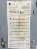 GE TM20AC 200 Amp 20 Space 120/240V Cover/Door Only w/Main 31 3/4" x 15 3/8"