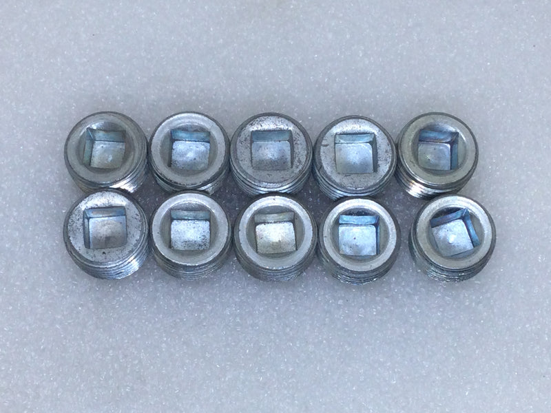 Appleton PLG50RA 1/2" Pipe Magnetic Recessed Plug - Lot of 10