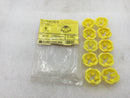 Electroline E12021 3/4" Yellow Plastic Hit Lock Romex Connector - Pack of 10