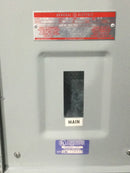 GE General Electric NAB 225 Amp 120/208V 3 Phase 4 Wire PR3B Enclosure 48" x 22"