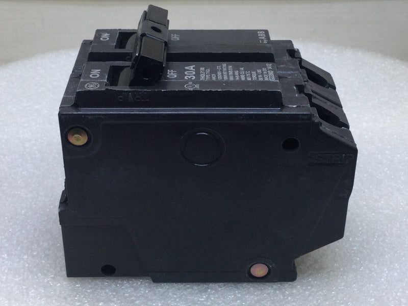 General Electric THQL2130 30 Amp 2 Pole 120/240V Circuit Breaker - Printed Face