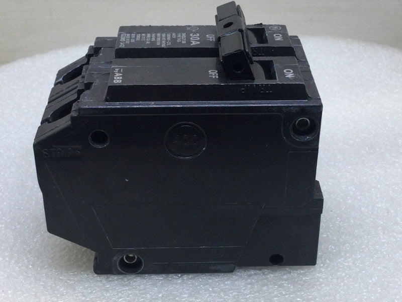 General Electric THQL2130 30 Amp 2 Pole 120/240V Circuit Breaker - Printed Face