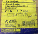 Square D FY14020A 20 Amp 1 Pole 277V I-Line Type FY Circuit Breaker