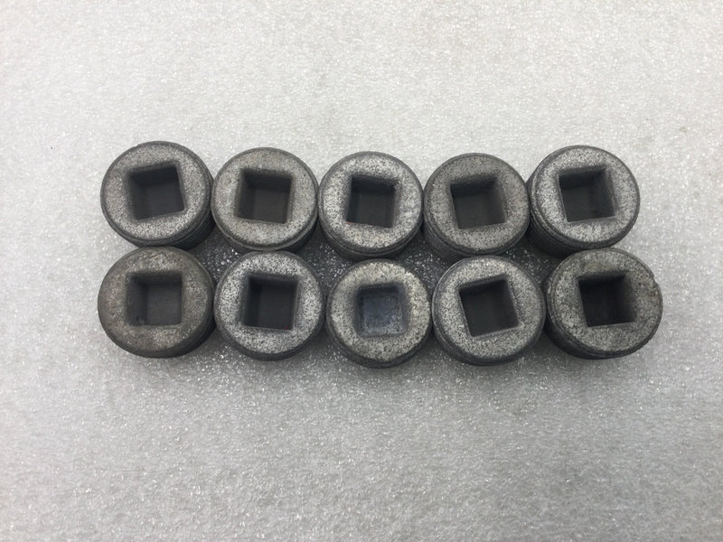 Appleton PLG100R 1" Pipe Recessed Head Close-Up Plug - Lot of 10