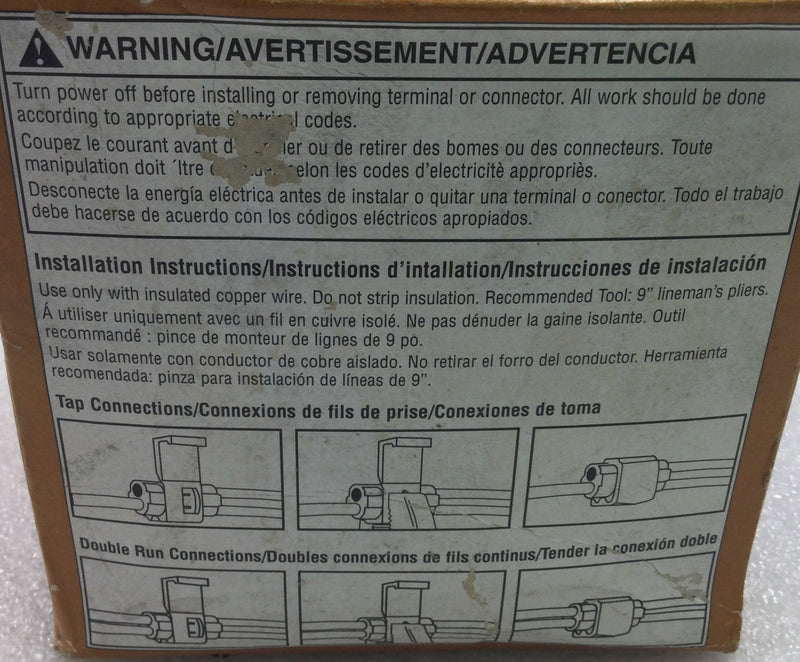 3M Scotchlok 567 Flame Retardant Electrical Tap Connectors - Box of 50