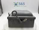 Square D 99351 30 Amp 3 Phase 240 VAC 2-3 HP Fusible Vintage Safety Switch