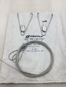 Gripple HF02-5FT-2PK No. 2 HangFast 5' Wire Suspension Cables 2 Pack - Lot of 10